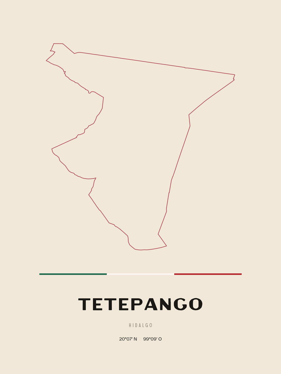 Framed poster of Tetepango, Hidalgo.