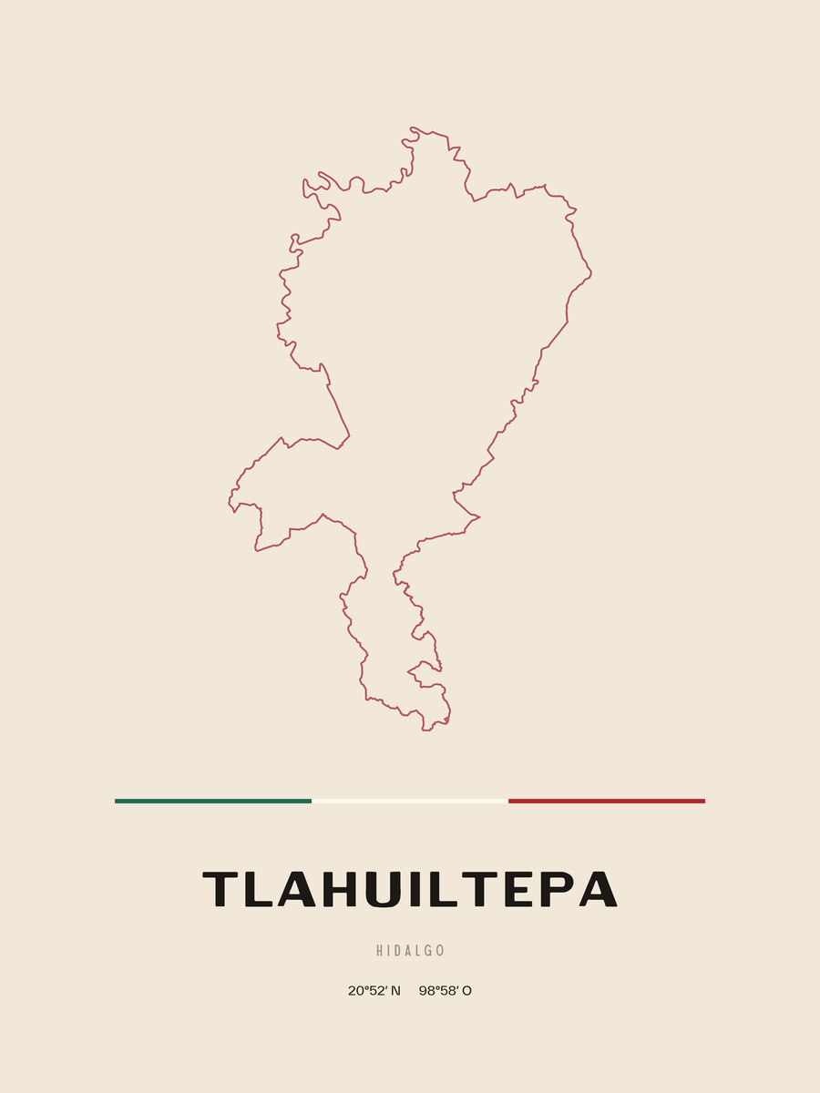 Framed poster of Tlahuiltepa, Hidalgo.