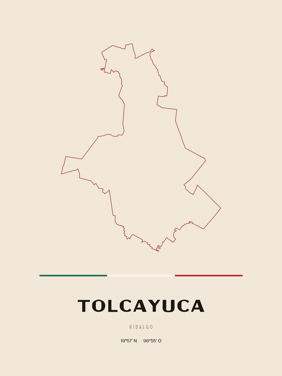 Framed poster of Tolcayuca, Hidalgo.