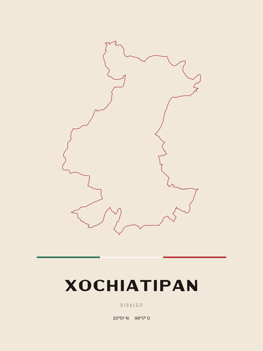 Framed poster of Xochiatipan, Hidalgo.