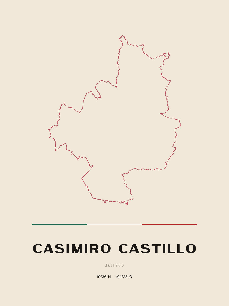 Framed poster of Casimiro Castillo, Jalisco.