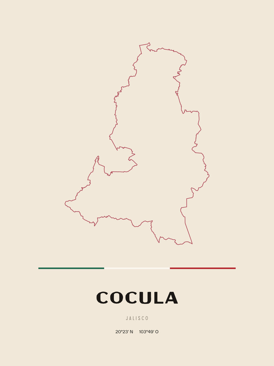 Framed poster of Cocula, Jalisco.