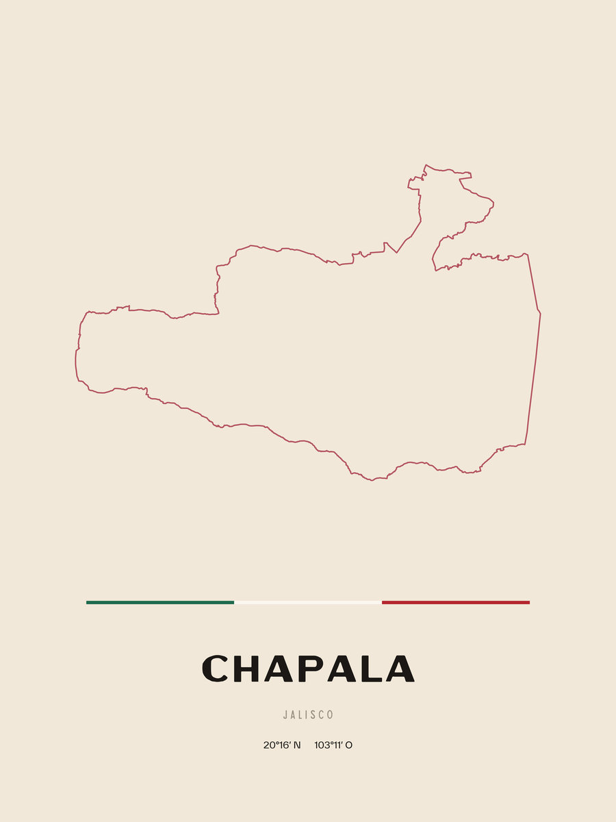 Framed poster of Chapala, Jalisco.