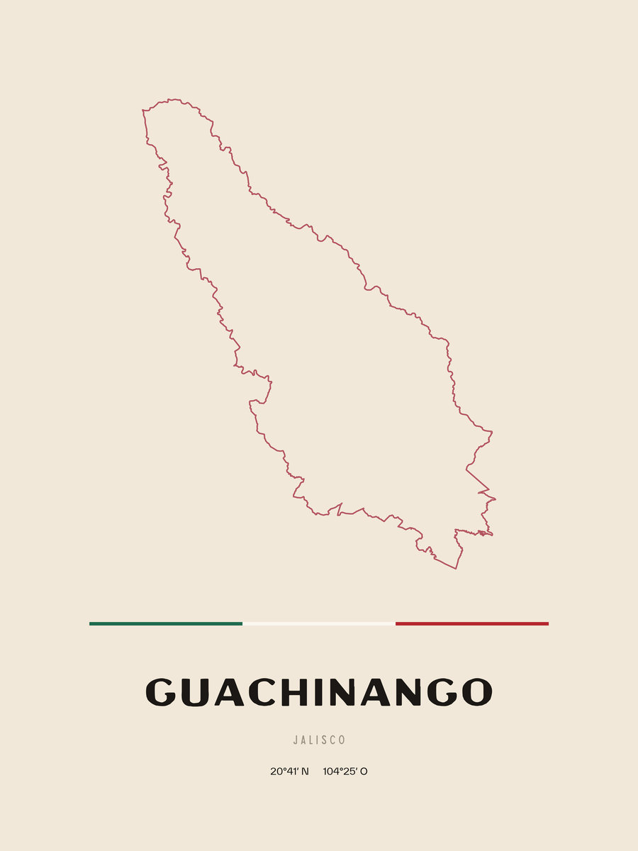 Framed poster of Guachinango, Jalisco.