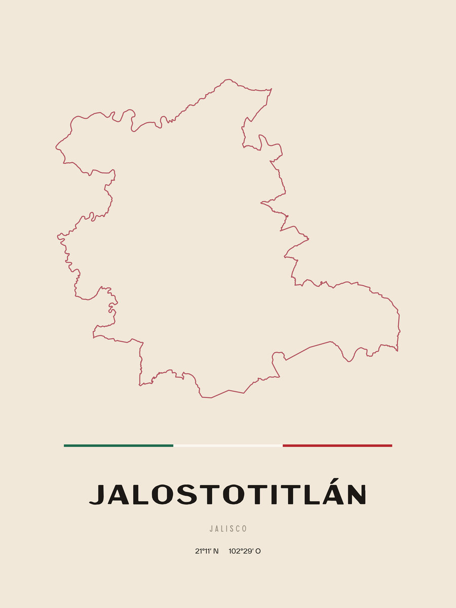 Framed poster of Jalostotitlán, Jalisco.