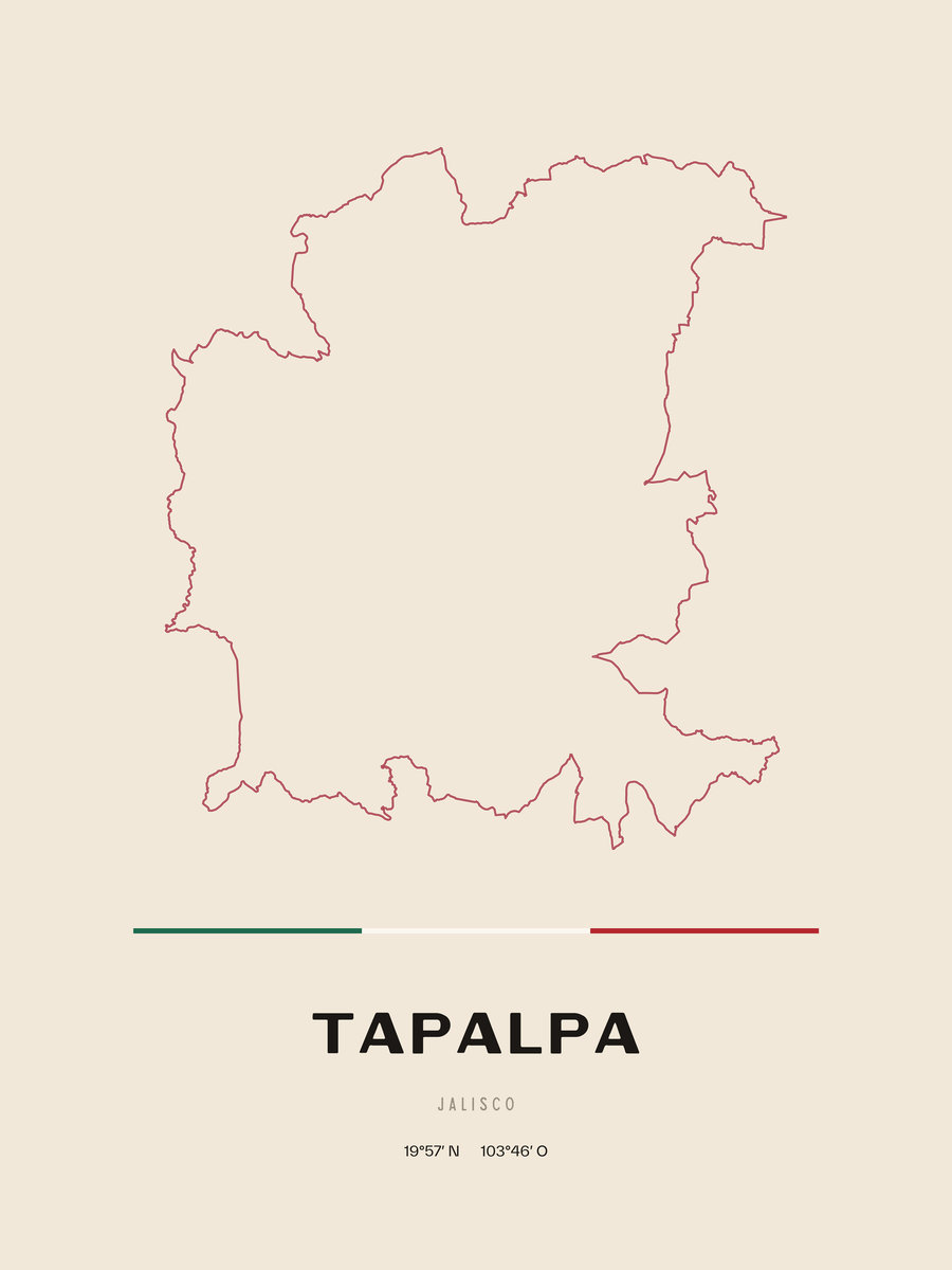 Framed poster of Tapalpa, Jalisco.