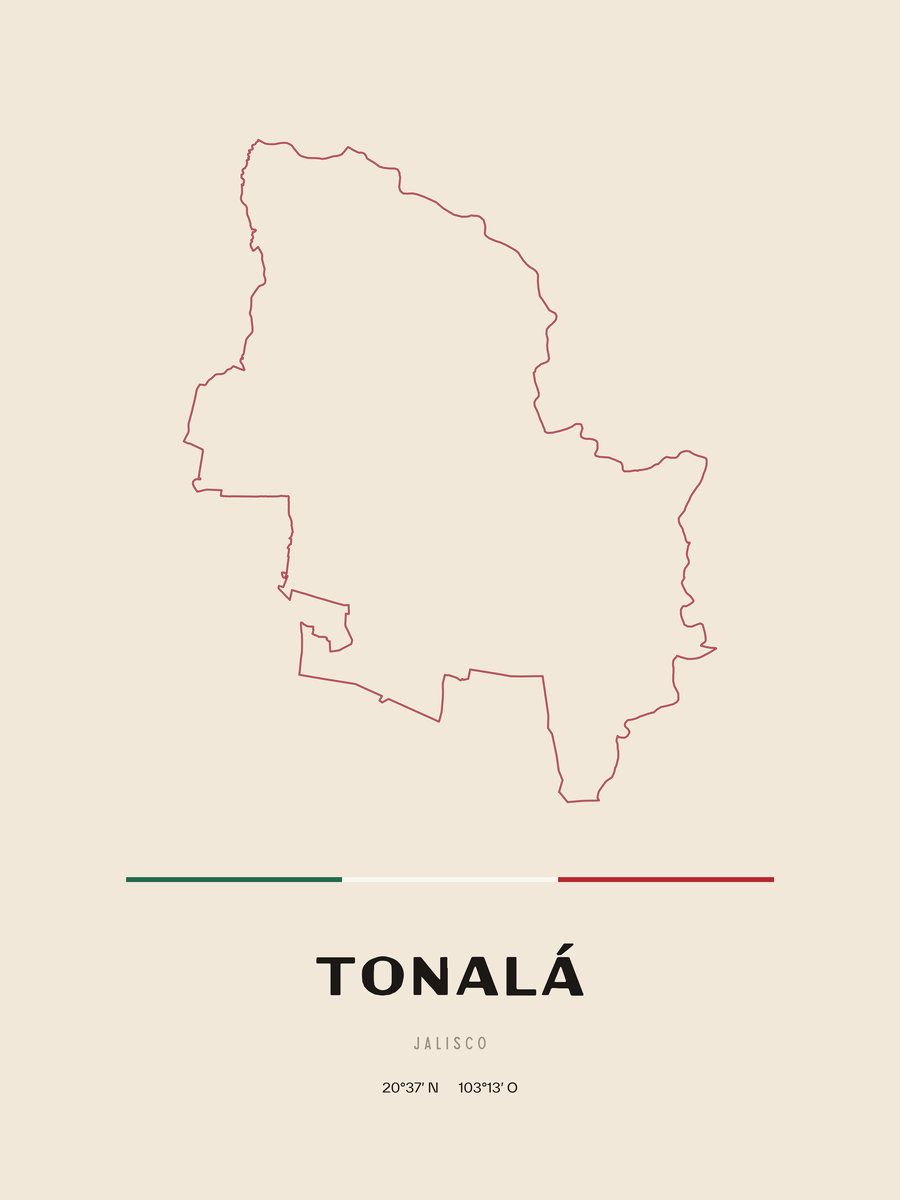 Framed poster of Tonalá, Jalisco.
