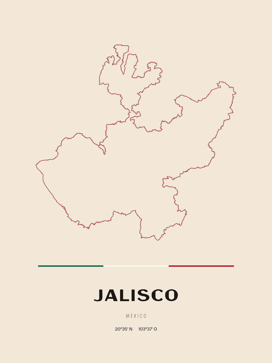 Framed poster of Jalisco.