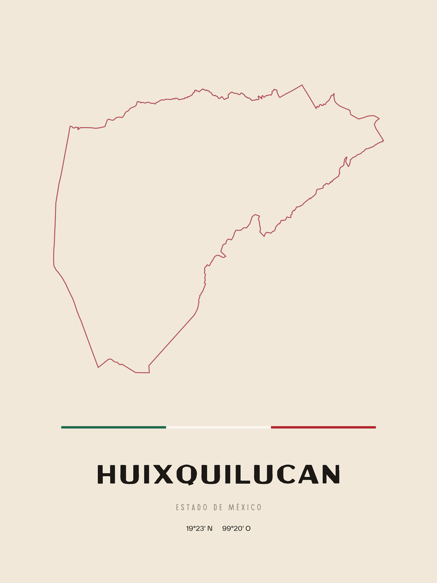 Framed poster of Huixquilucan, Estado de México.