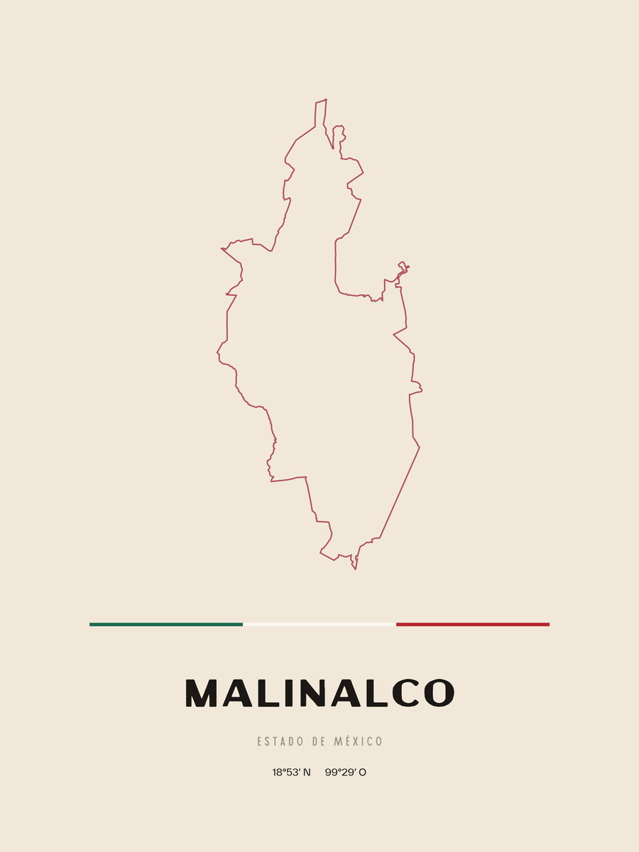 Framed poster of Malinalco, Estado de México.