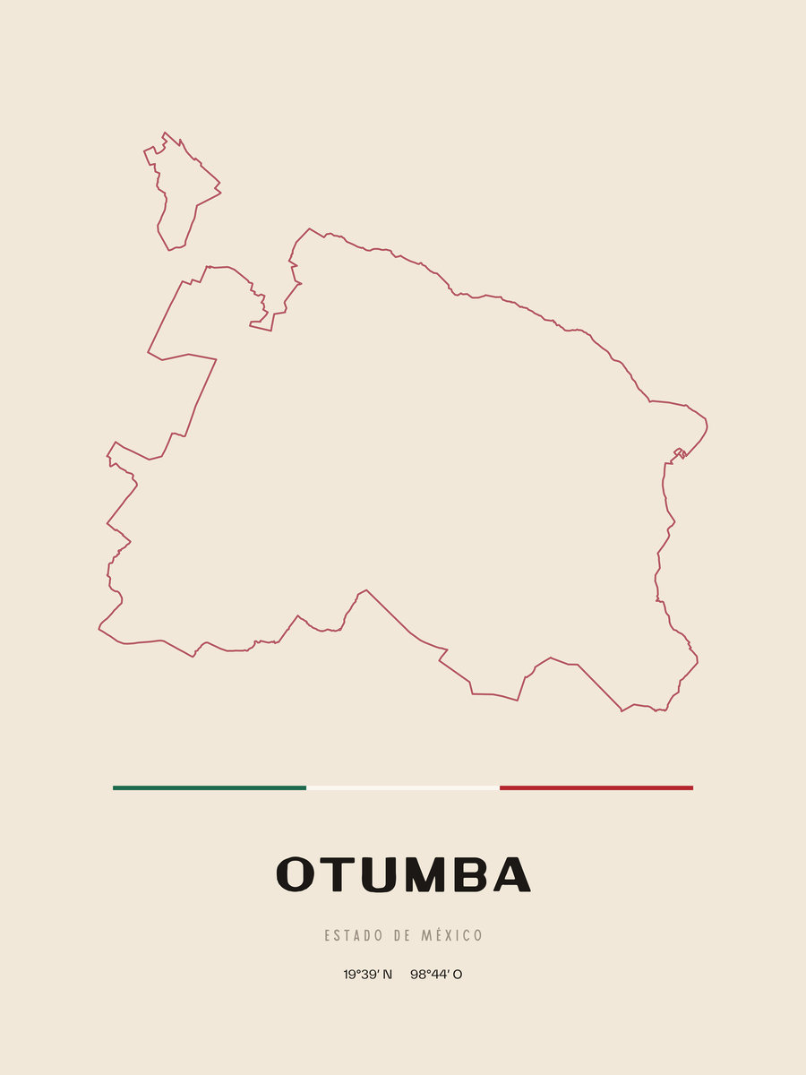 Framed poster of Otumba, Estado de México.