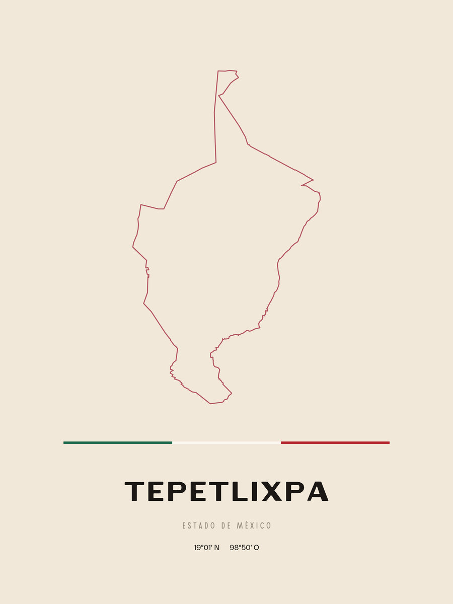 Framed poster of Tepetlixpa, Estado de México.