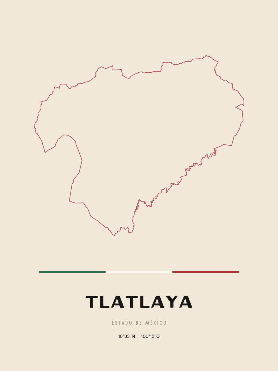 Framed poster of Tlatlaya, Estado de México.