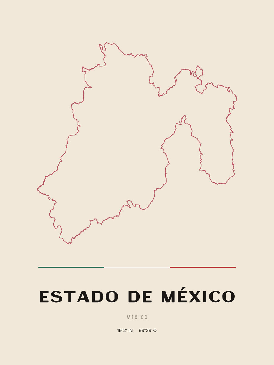 Framed poster of Estado de México.