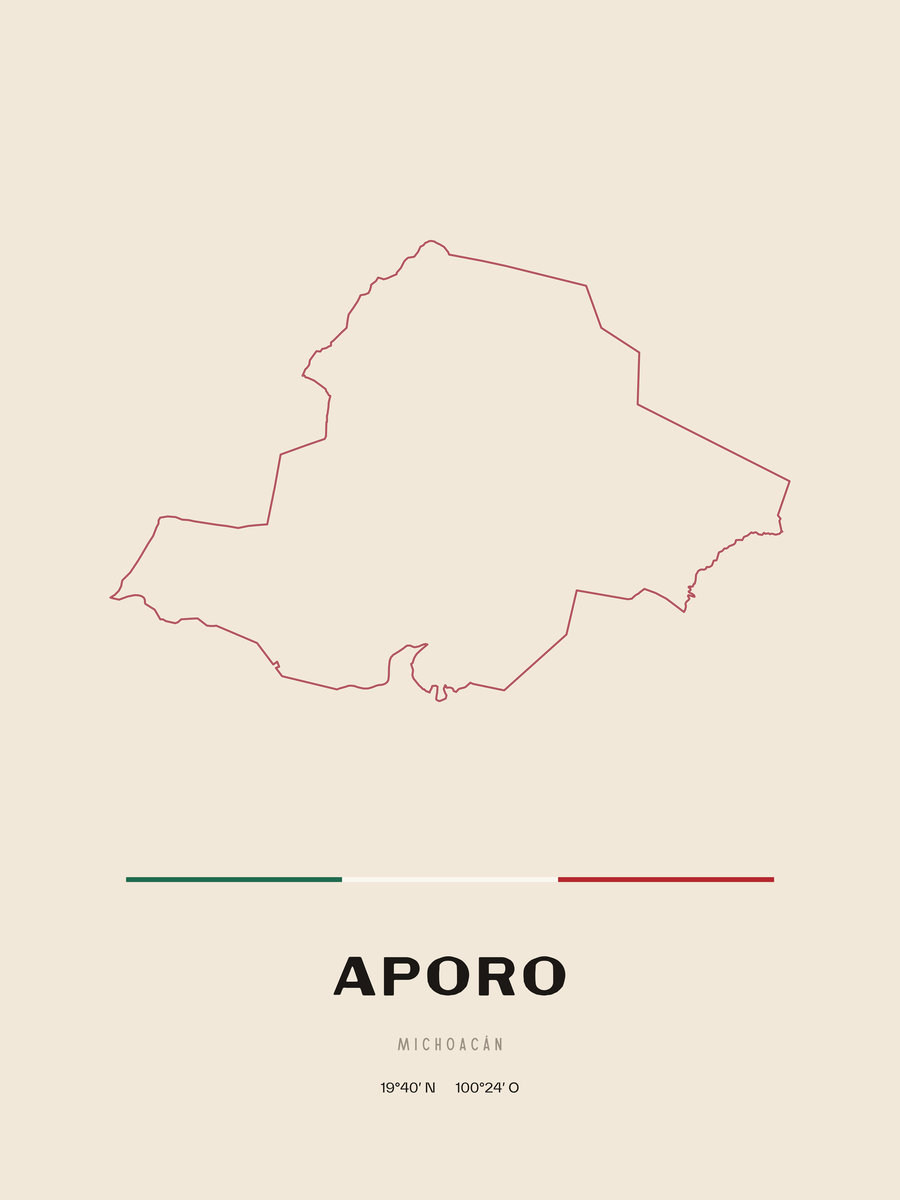 Framed poster of Aporo, Michoacán.