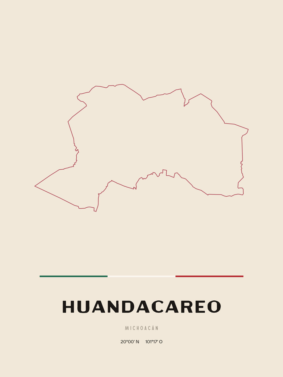 Framed poster of Huandacareo, Michoacán.