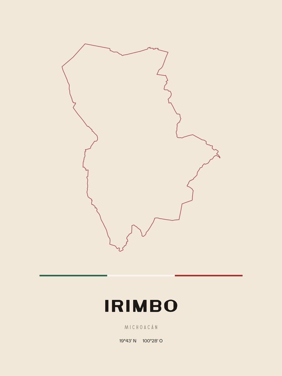 Framed poster of Irimbo, Michoacán.