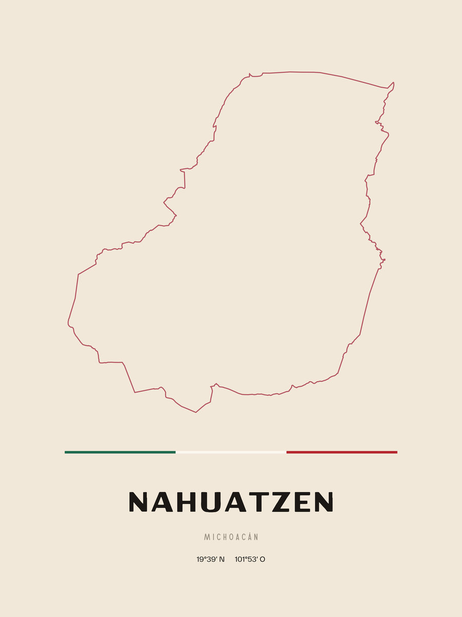 Framed poster of Nahuatzen, Michoacán.