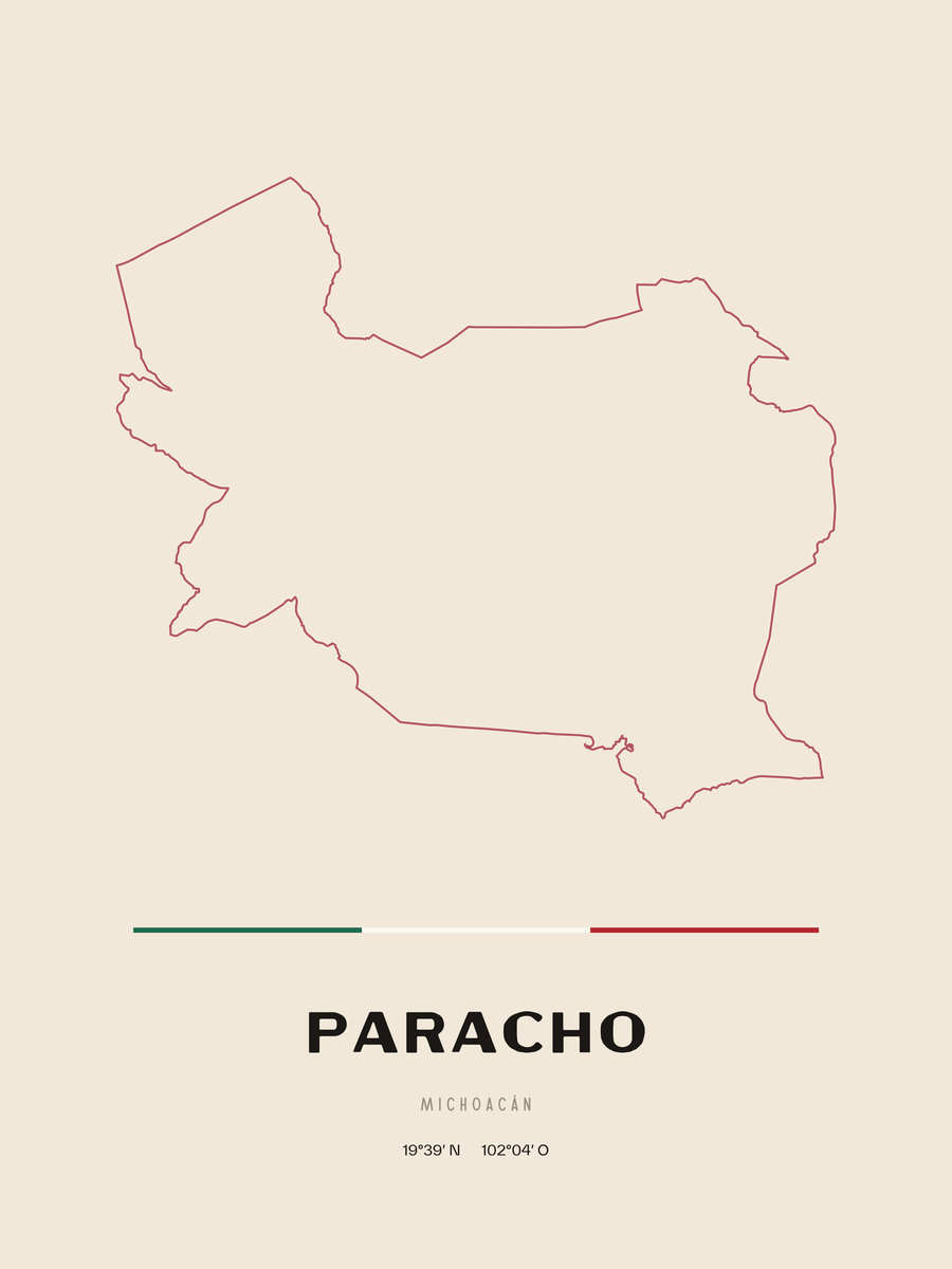 Framed poster of Paracho, Michoacán.