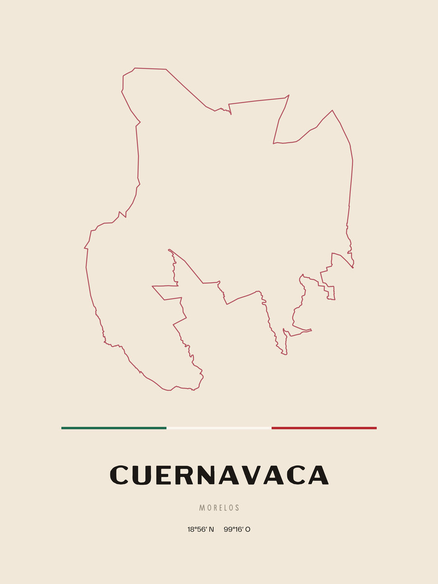 Framed poster of Cuernavaca, Morelos.
