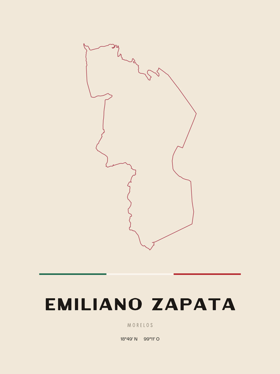 Framed poster of Emiliano Zapata, Morelos.