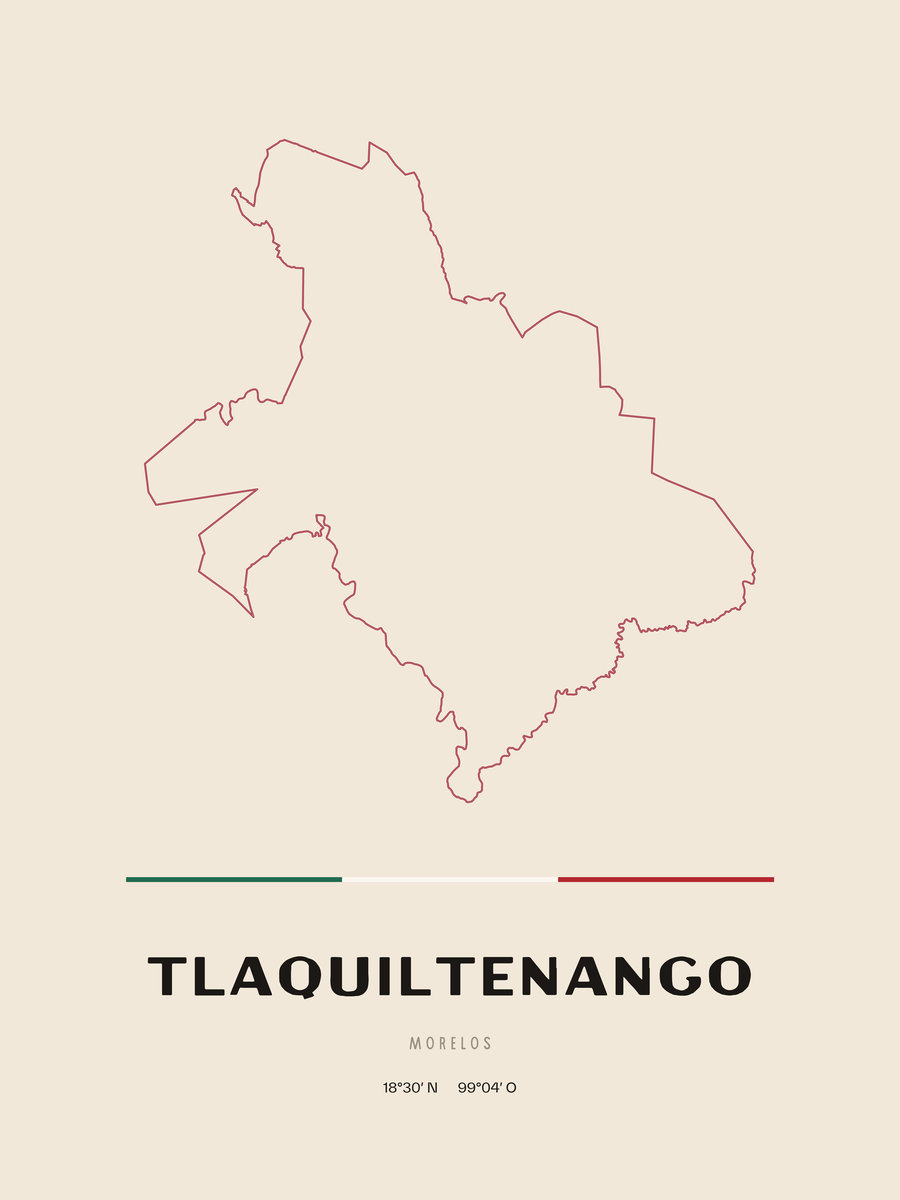 Framed poster of Tlaquiltenango, Morelos.