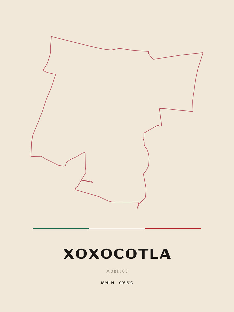 Framed poster of Xoxocotla, Morelos.