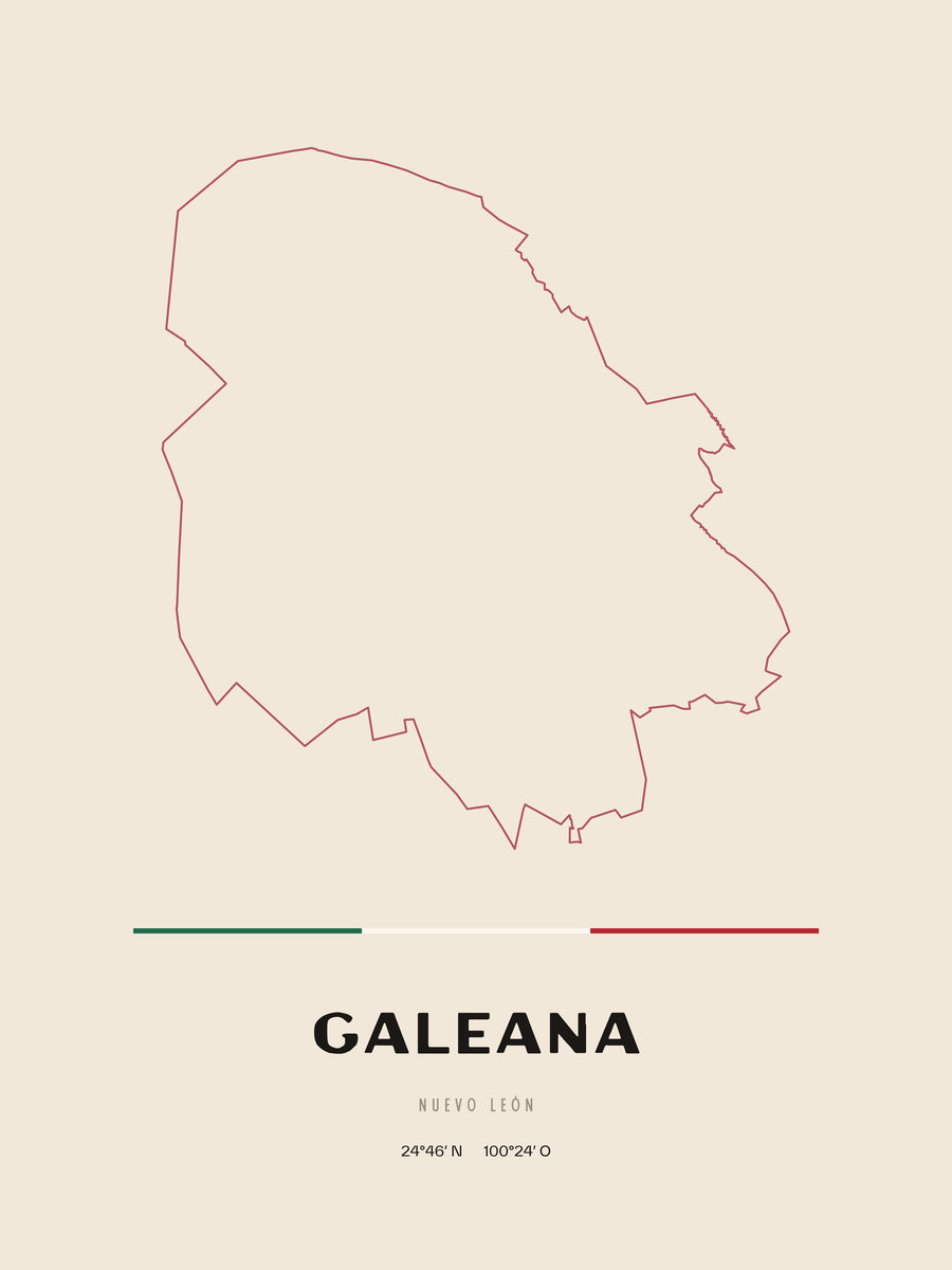 Framed poster of Galeana, Nuevo León.