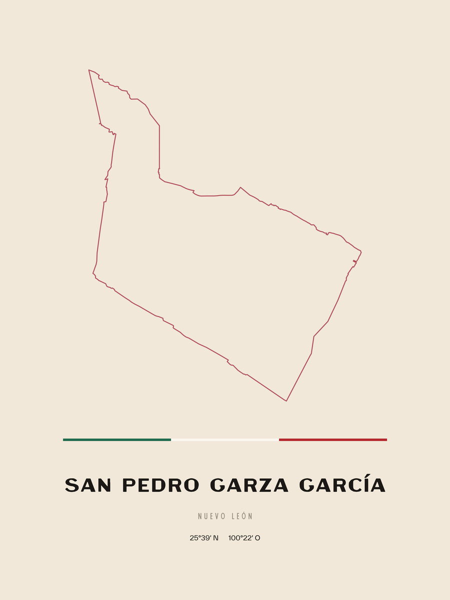 Framed poster of San Pedro Garza García, Nuevo León.