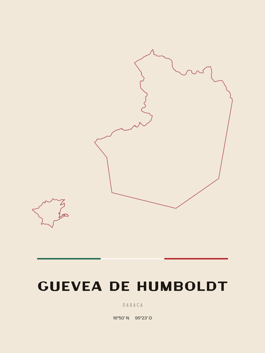 Framed poster of Guevea de Humboldt, Oaxaca.