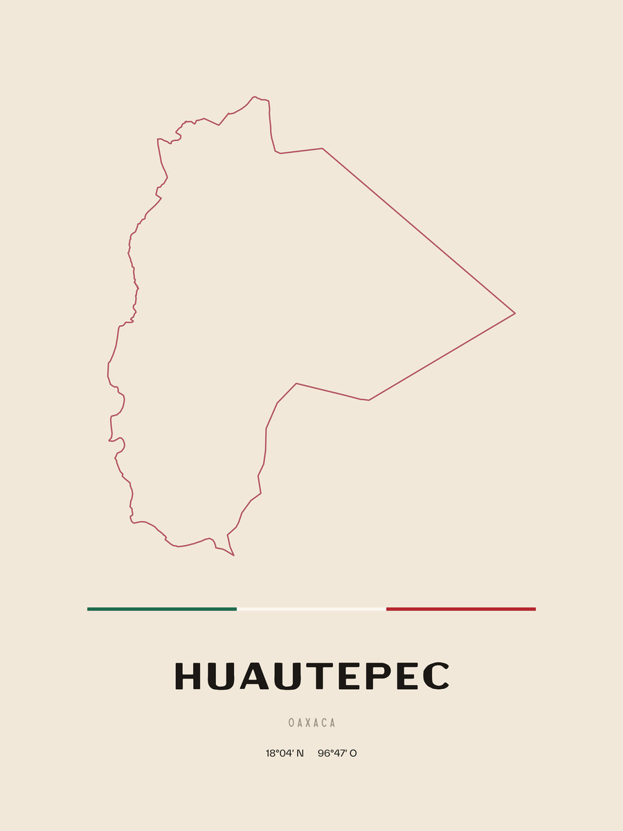 Framed poster of Huautepec, Oaxaca.
