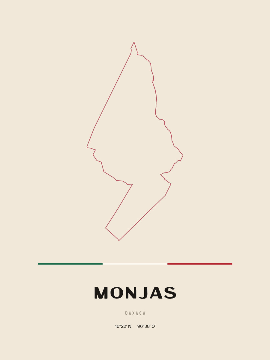 Framed poster of Monjas, Oaxaca.