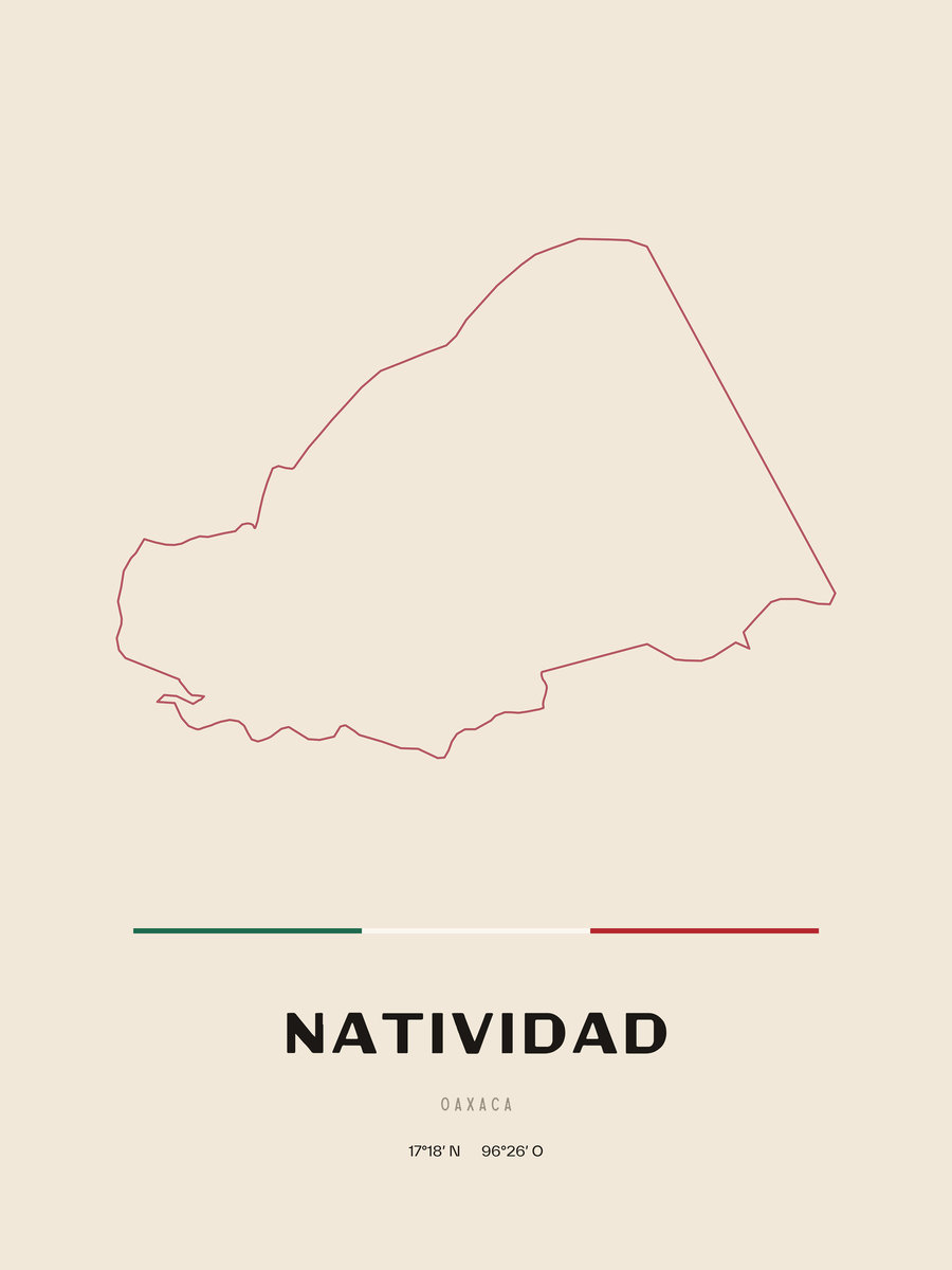 Framed poster of Natividad, Oaxaca.