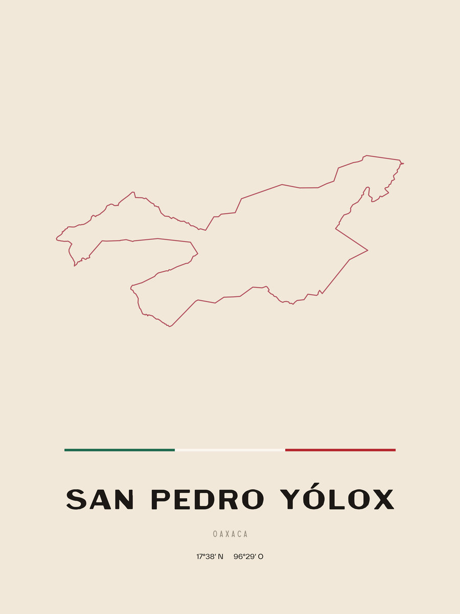 Framed poster of San Pedro Yólox, Oaxaca.