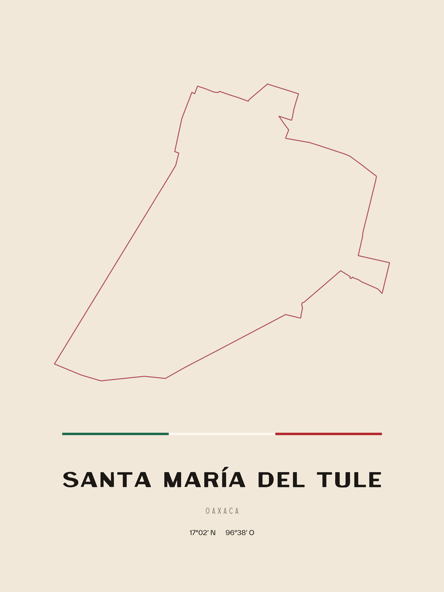 Framed poster of Santa María del Tule, Oaxaca.
