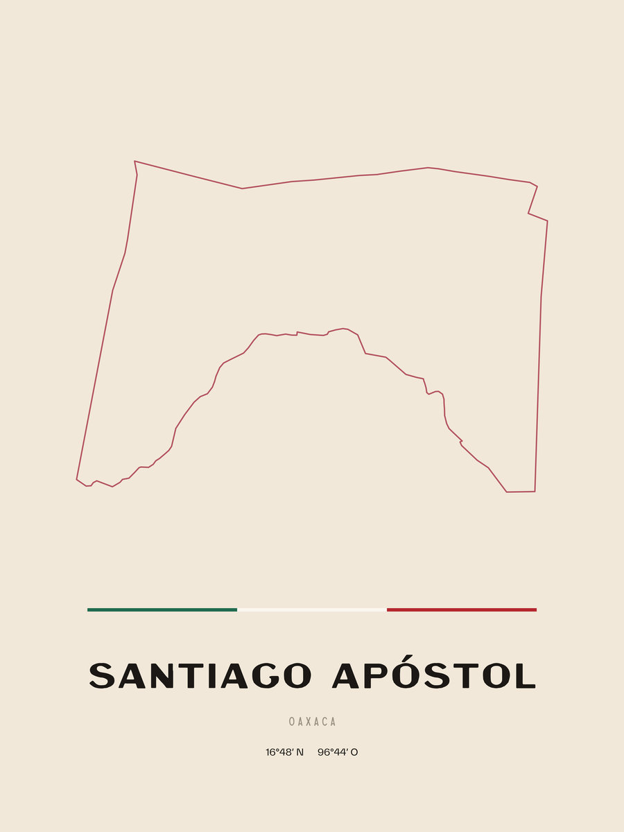 Framed poster of Santiago Apóstol, Oaxaca.