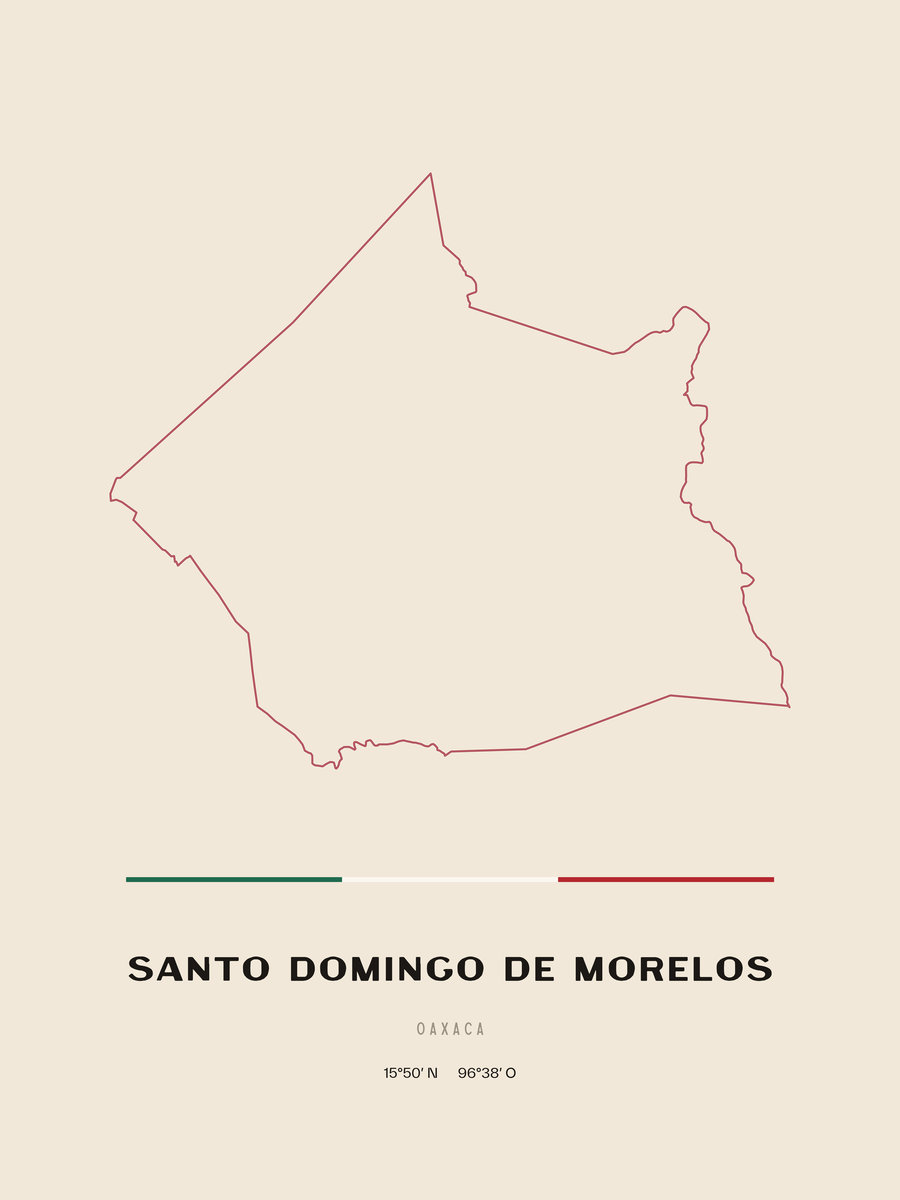 Framed poster of Santo Domingo de Morelos, Oaxaca.