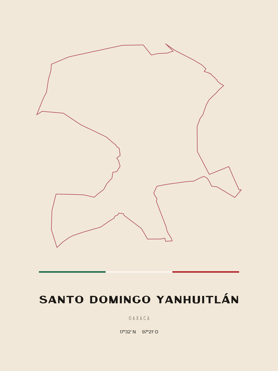 Framed poster of Santo Domingo Yanhuitlán, Oaxaca.