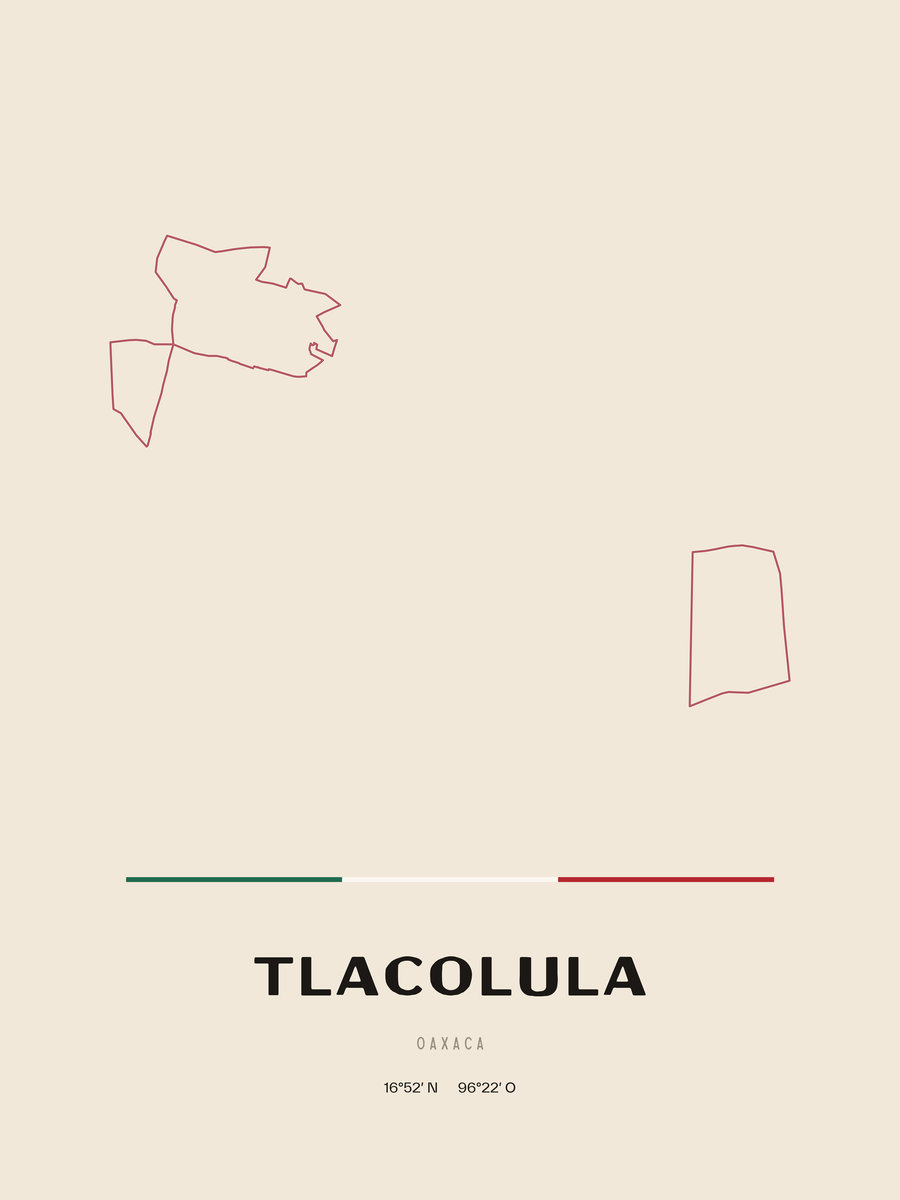 Framed poster of Tlacolula, Oaxaca.
