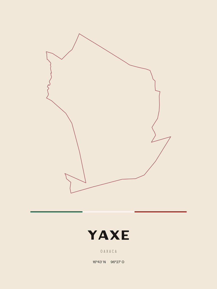 Framed poster of Yaxe, Oaxaca.
