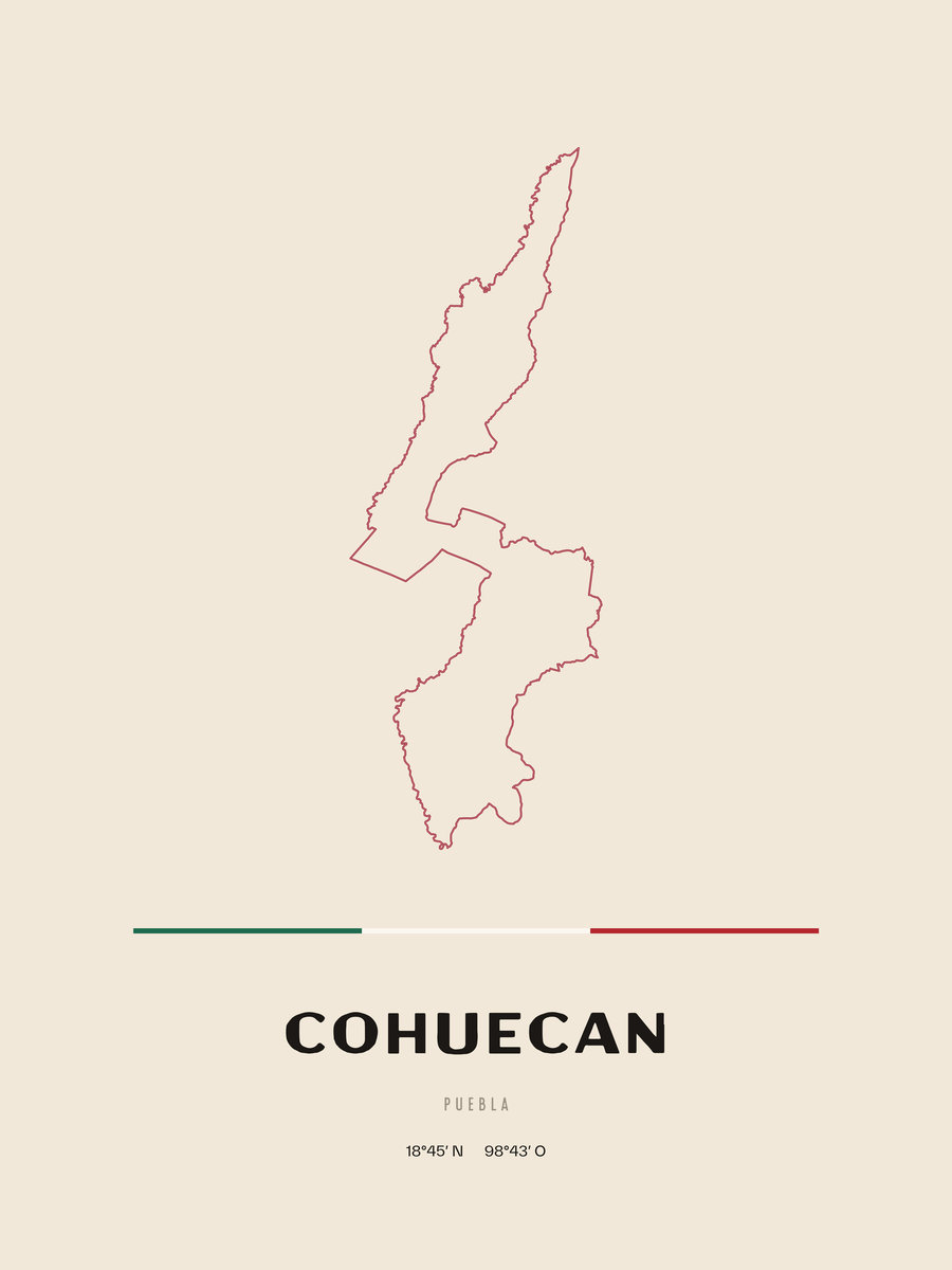 Framed poster of Cohuecan, Puebla.
