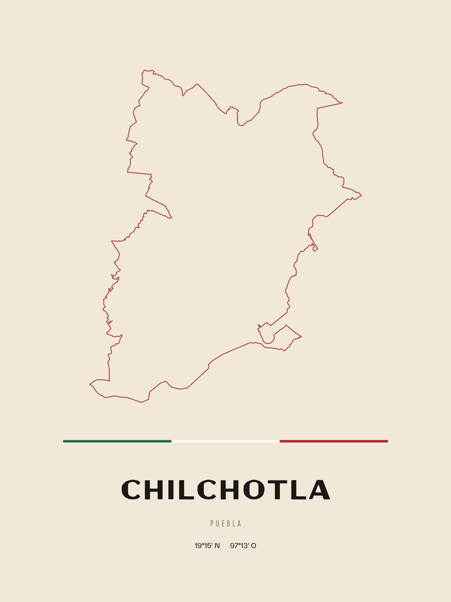 Framed poster of Chilchotla, Puebla.