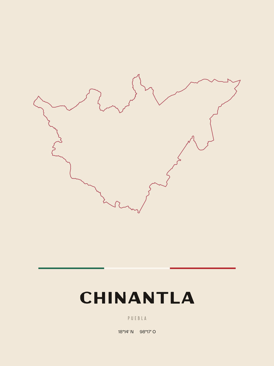 Framed poster of Chinantla, Puebla.