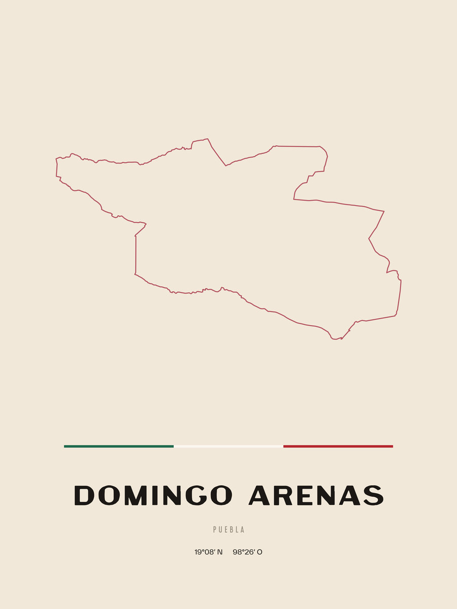 Framed poster of Domingo Arenas, Puebla.