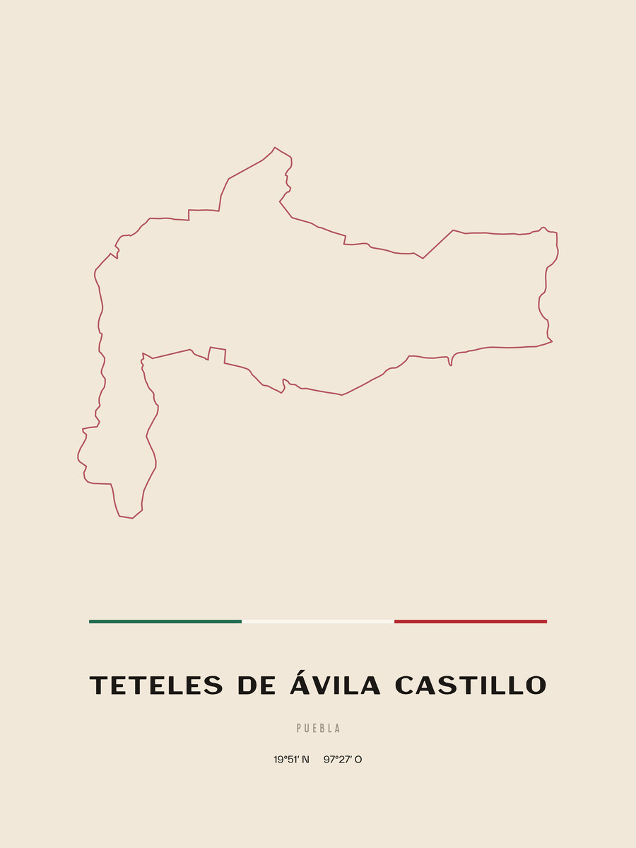 Framed poster of Teteles de Ávila Castillo, Puebla.