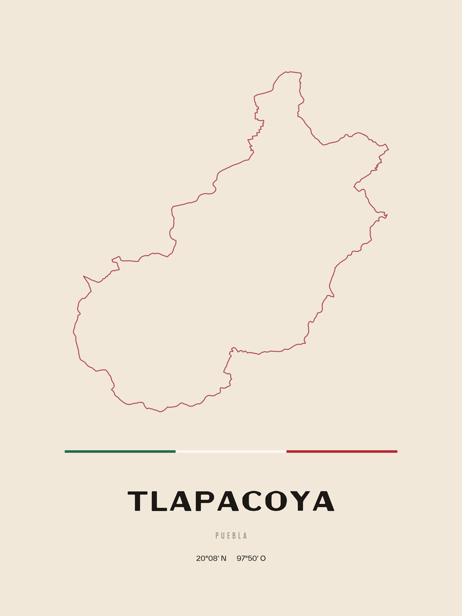 Framed poster of Tlapacoya, Puebla.