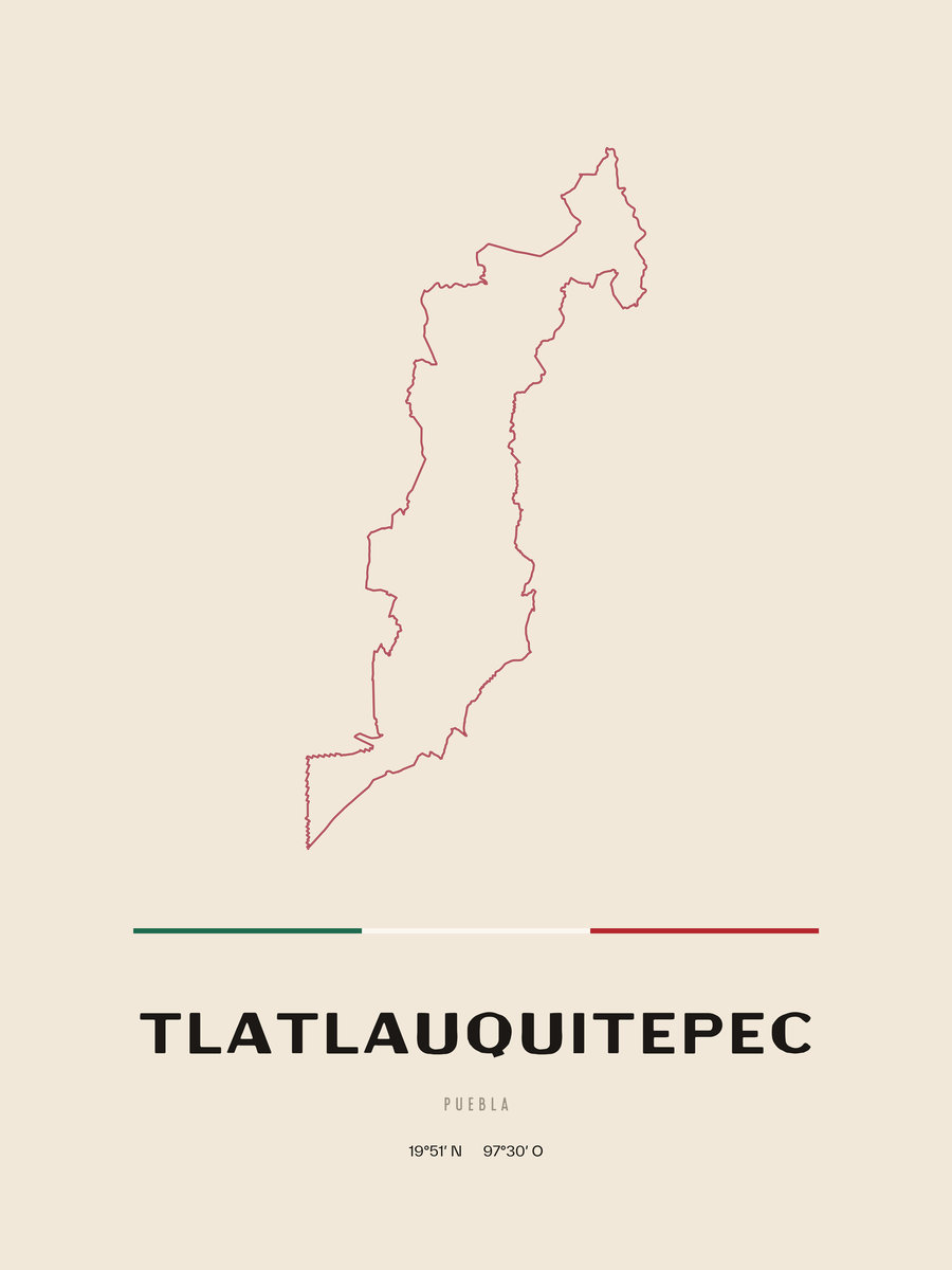 Framed poster of Tlatlauquitepec, Puebla.