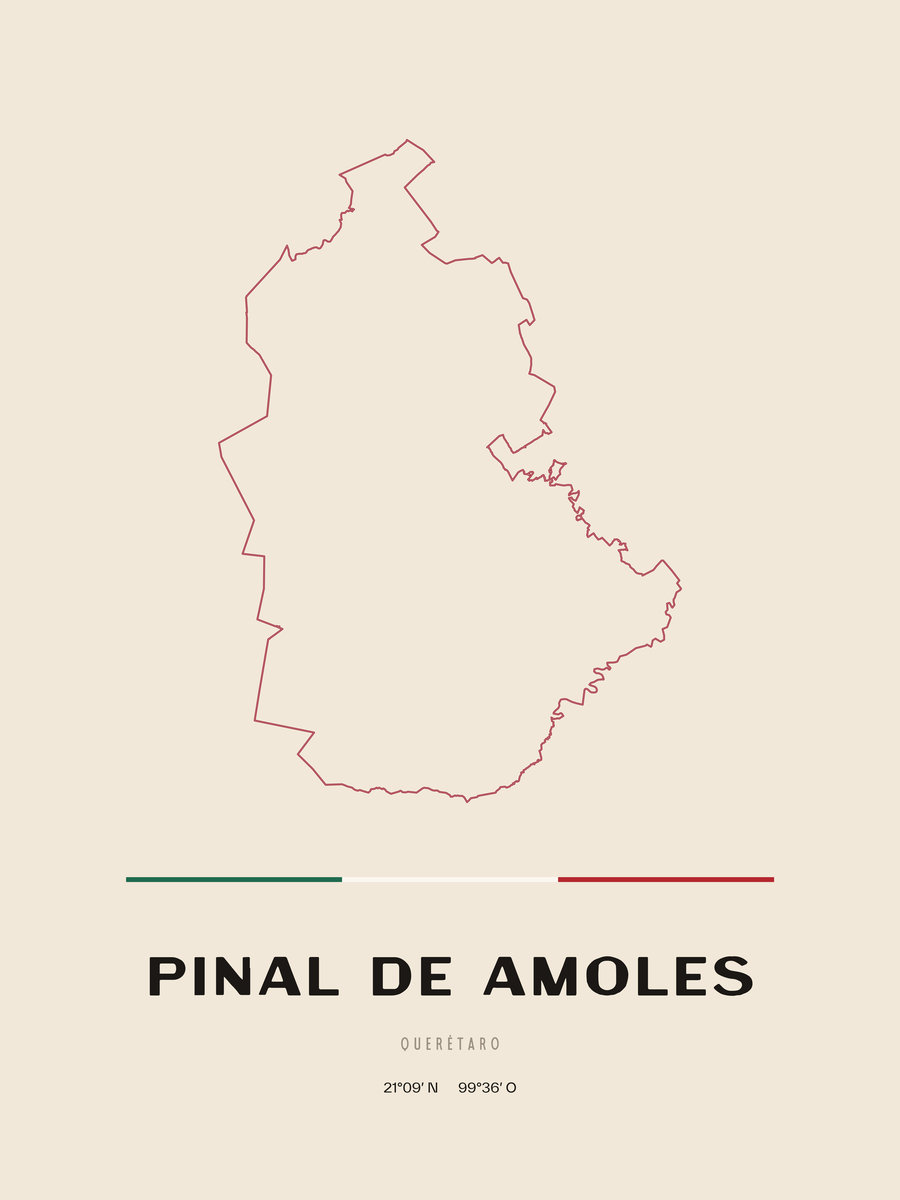 Framed poster of Pinal de Amoles, Querétaro.