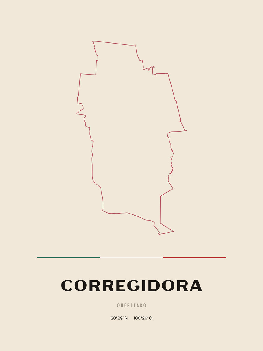 Framed poster of Corregidora, Querétaro.