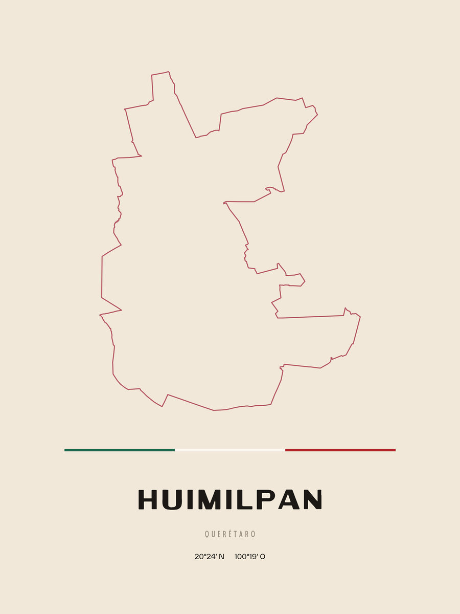 Framed poster of Huimilpan, Querétaro.